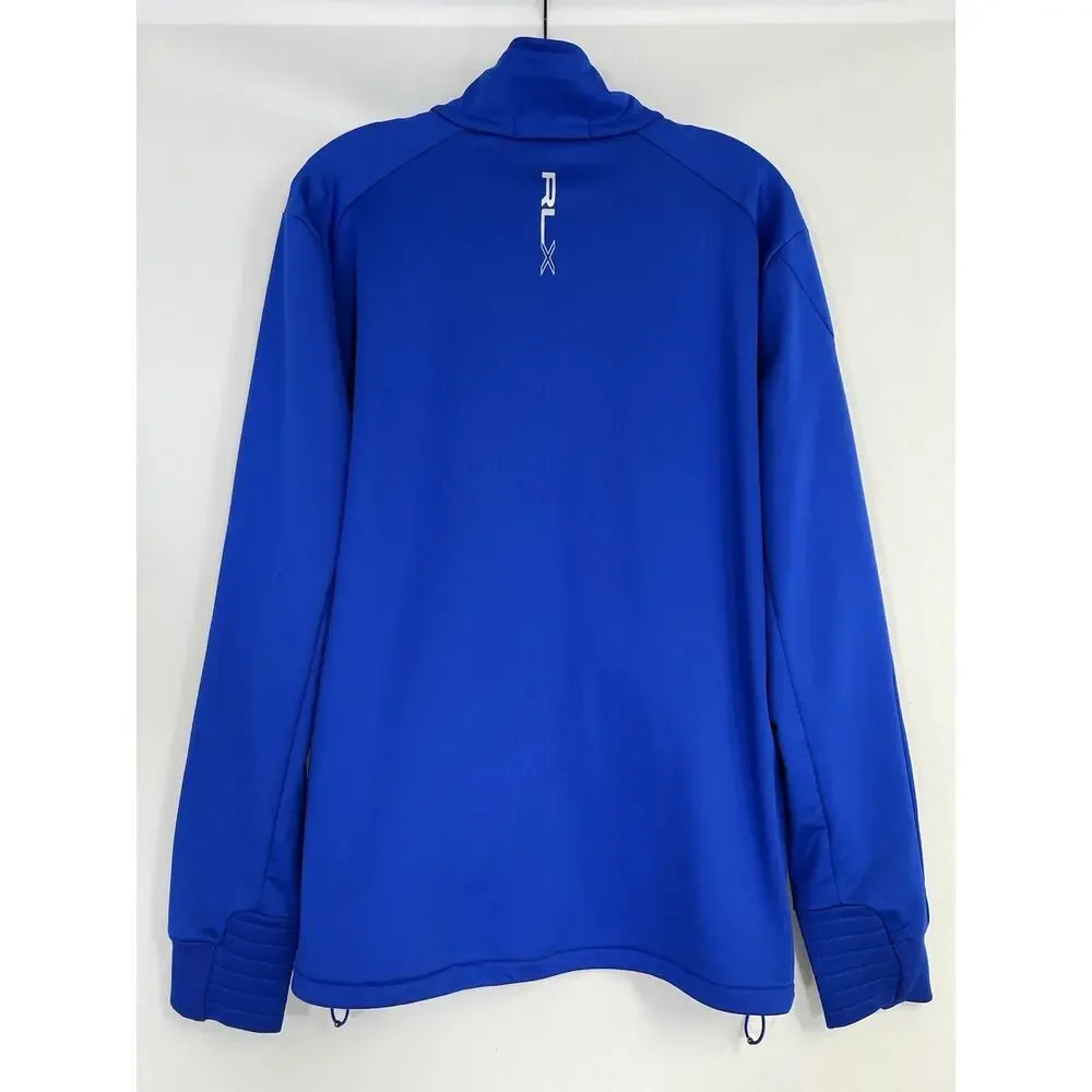 RLX Ralph Lauren Men’s Full Zip Jacket Blue Size L Athletic Fit Polyester - Picture 8 of 11